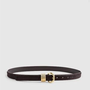 Madewell Suede Inez Belt- Brown Size Large NWOT